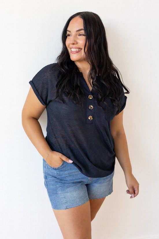 Light As Air Henley Tee